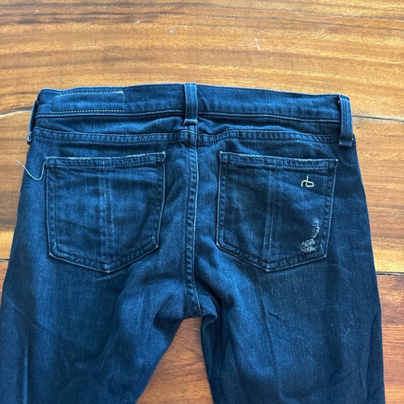 Rag & Bone Womens Ankle Skinny Distressed Jeans Blue Size 24 - Picture 5 of 10